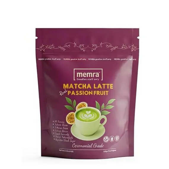 Matcha Latte Passion Fruit Tropical Matcha Drink with Smooth Creamy Taste-ماتشا لاتيه باشن فروت مشروب الماتشا بطعم استوائي وطاقة طبيعية متوازنة