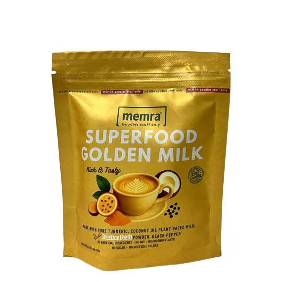 Golden Milk Passion Fruit Turmeric Latte with Creamy Tropical Flavor-جولدن ميلك باشن فروت مشروب كركم كريمي بنكهة استوائية وطعم غني