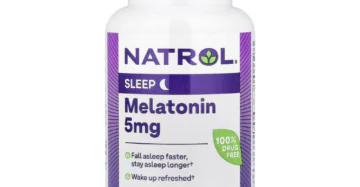NATROL MELATONIN 5 mg tablets dietary supplement-ناترول ميلاتونين 5 ملجم – دعم النوم العميق وتنظيم دورة النوم 100 قرص