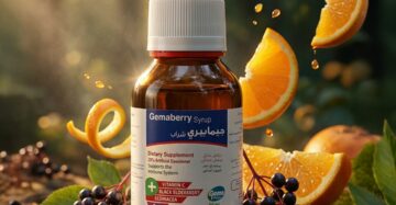 Gemaberry Syrup Immune Support Formula with Vitamin C & Black Elderberry – 60 ml-جيما بيري شراب دعم طبيعي للمناعة بفيتامين ج والبيلسان الأسود – 60 مل