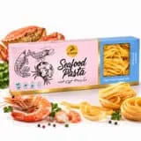 Dr. Foods Seafood PRO+ Fettuccine Pasta 400g | High Protein Mediterranean Seafood Pasta