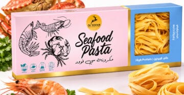 Dr. Foods Seafood PRO+ Fettuccine Pasta 400g | High Protein Mediterranean Seafood Pasta