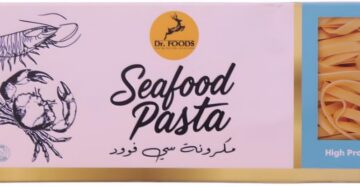 Dr. Foods Seafood PRO+ Fettuccine Pasta 400g | High Protein Mediterranean Seafood Pasta-مكرونة سي فود برو بلس فيتوتشيني 400 جم | مكرونة عالية البروتين على الطريقة المتوسطية