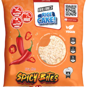 Balance Spicy Rice Toast Bold & Delicious Premium Gluten-Free Snack-بالانس توست الأرز بطعم الشطة سناك حار مميز ولذيذ خالٍ من الجلوتين