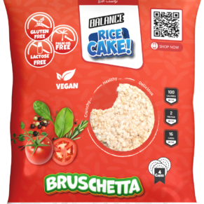 Balance Tomato Bruschetta Rice Toast Gluten-Free Vegan Rice Snack-بالانس توست الأرز بطعم الطماطم بروشيتا سناك صحي خالي من الجلوتين