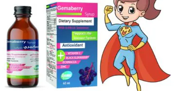 Gemaberry Syrup Immune Support Formula with Vitamin C & Black Elderberry – 60 ml-جيما بيري شراب دعم طبيعي للمناعة بفيتامين ج والبيلسان الأسود – 60 مل