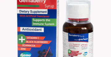 Gemaberry Syrup Immune Support Formula with Vitamin C & Black Elderberry – 60 ml-جيما بيري شراب دعم طبيعي للمناعة بفيتامين ج والبيلسان الأسود – 60 مل