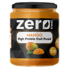 Mango High Protein Fruit Purée 180g – 20g Protein Zero Sugar Added-بيوريه المانجو بالبروتين زيرو تريت 180 جم 20 جم بروتين بدون سكر مضاف