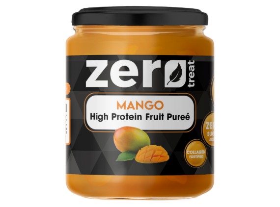 Mango High Protein Fruit Purée 180g – 20g Protein Zero Sugar Added-بيوريه المانجو بالبروتين زيرو تريت 180 جم 20 جم بروتين بدون سكر مضاف