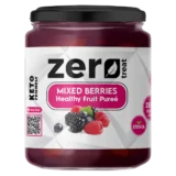 Mixed Berries Healthy Fruit Purée 180g – 95% Real Fruit Zero Sugar Added Keto Friendly-بيوريه التوت المشكل الصحي 180 جم – 95٪ فاكهة حقيقية بدون سكر مضاف كيتو فريندلي
