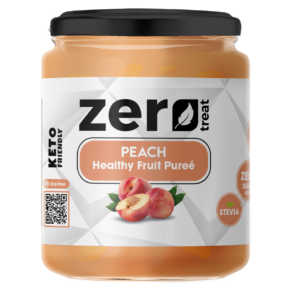 Peach Healthy Fruit Purée 180g – Premium 95% Real Fruit Zero Sugar Added Keto Friendly-بيوريه الخوخ الصحي 180 جم – 95٪ فاكهة حقيقية بدون سكر مضاف كيتو فريندلي