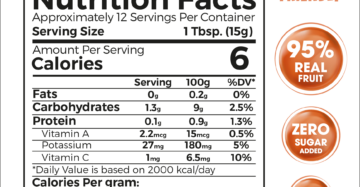 Peach Healthy Fruit Purée 180g – Premium 95% Real Fruit Zero Sugar Added Keto Friendly-بيوريه الخوخ الصحي 180 جم – 95٪ فاكهة حقيقية بدون سكر مضاف كيتو فريندلي