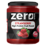 Strawberry High Protein Fruit Purée Zero Treat 180g Zero Sugar Added & Collagen Fortified-بيوريه الفراولة بالبروتين زيرو تريت 180 جم | 20 جم بروتين – بدون سكر مضاف