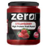 Strawberry High Protein Fruit Purée Zero Treat 180g Zero Sugar Added & Collagen Fortified-زيرو تريت بيوريه الفراولة عالي البروتين 180جم | بدون سكر مضاف ومدعم بالكولاجين