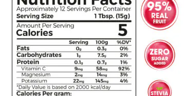 بيوريه الفراولة الصحي زيرو تريت 180 جم – 95٪ فاكهة حقيقية بدون سكر مضاف-Strawberry Healthy Fruit Purée 180g 95% Real Fruit – Zero Sugar Added