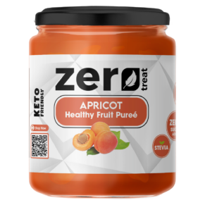 بيوريه المشمش الصحي 180 جم – 95٪ فاكهة حقيقية بدون سكر مضاف كيتو فريندلي-Apricot Healthy Fruit Purée 180g – Premium 95% Real Fruit Zero Sugar Added Keto Friendly