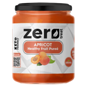 بيوريه المشمش الصحي 180 جم – 95٪ فاكهة حقيقية بدون سكر مضاف كيتو فريندلي-Apricot Healthy Fruit Purée 180g – Premium 95% Real Fruit Zero Sugar Added Keto Friendly