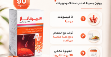 سبيرماتاز (Spermatase) هو مكمل غذائي مصمم خصيصاً لدعم الصحة الإنجابية وزيادة الخصوبة لدى الرجال