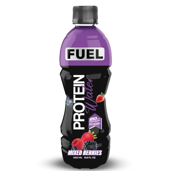 فيويل بروتين ووتر ميكس بيري 500 مل مشروب بروتين منعش لدعم التعافي العضلي-FUEL Protein Water Mix Berries 500ml Refreshing High-Protein Hydration Drink