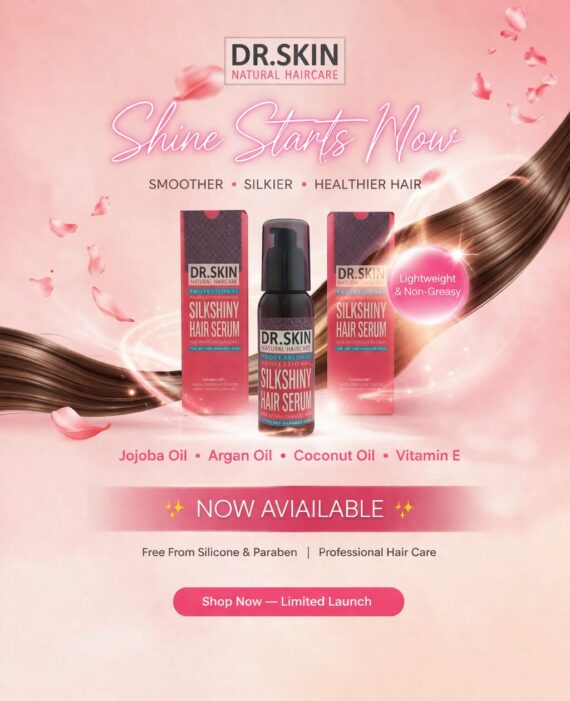 Dr Skin Hair Serum Daily Shine and Smoothness for Dry and Damaged Hair -سيروم دكتور سكن للشعر لمعان ونعومة يومية للشعر الجاف والمتضرر