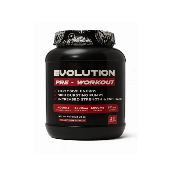Evolution Pre Workout Dr Mohamed Mahmoud – Advanced Energy & Performance Pre Workout Formula-ايفلوشن بري ورك اوت دكتور محمد محمود – مكمل قبل التمرين لدعم الطاقة والقوة والأداء الرياضي