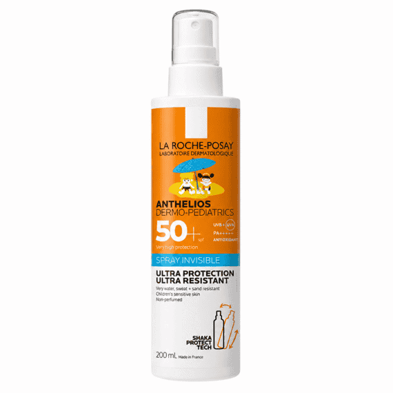 لاروش بوزيه أنثيليوس كيدز سبراي SPF50 200 مل – حماية عالية لبشرة الأطفال من أشعة الشمس