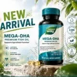 نيتشرز واي ميجا DHA 1000 مجم 60 كبسولة مكمل DHA للمخ كبسولات أوميجا 3 DHA mega dha 1000 mg softgels دعم صحة المخ والعين