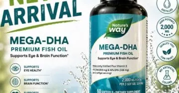نيتشرز واي ميجا DHA 1000 مجم 60 كبسولة مكمل DHA للمخ كبسولات أوميجا 3 DHA mega dha 1000 mg softgels دعم صحة المخ والعين