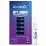 Hyaluronic Skin Care Ampoules 6×2ml by Derminix
