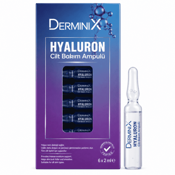 Hyaluronic Skin Care Ampoules 6×2ml by Derminix