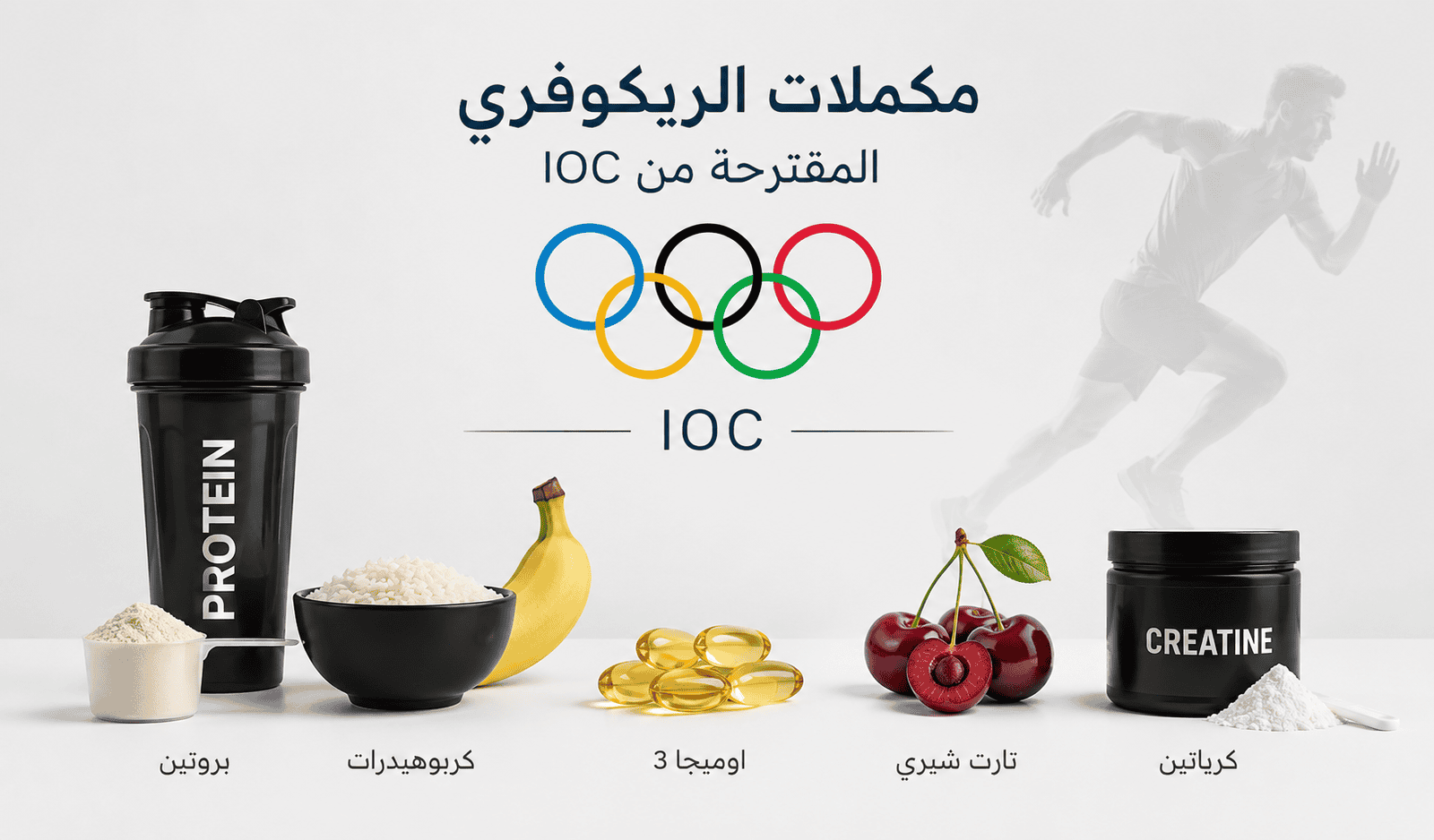 مكملات الريكوفري الموصى بها من اللجنة الأولمبية الدولية (IOC): ماذا يقول العلم عن التعافي الرياضي؟