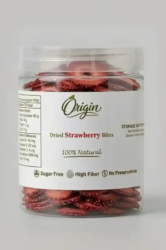 فراولة مجففة-Dried Strawberry Bites