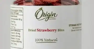 فراولة مجففة-Dried Strawberry Bites
