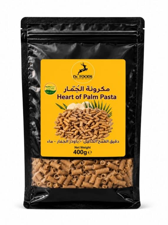 مكرونة الجمار ريجاتوني د فودز 400 جم Heart of Palm Rigatoni Pasta