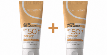 ديرما أكتيف أكتي سولير ألترا فلويد SPF 50+ 50 مل عرض 1+1 – حماية يومية فائقة الخفة من أشعة الشمس