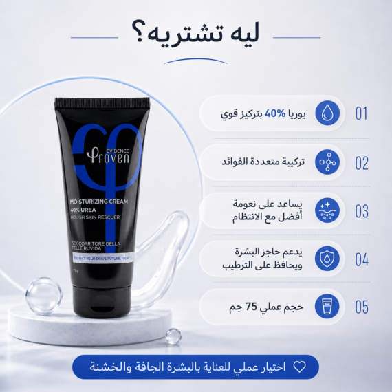 بروفين كريم مرطب يوريا 40% proven urea