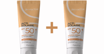 ديرما أكتيف أكتي سولير SPF 50+ ميلتنج كريم 50 مل (1+1) عرض – حماية عالية وترطيب يومي للبشرة