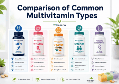 Comparison of Common Multivitamin Types