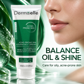 Dermaelle Acne-Prone Skin Treatment Cream 60ml - ديرما إل كريم للبشرة المعرضة لحب الشباب 60 مل