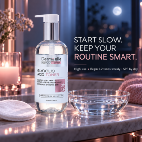 Dermaelle Glycolic Acid Toner 350ml - ديرما إل جليكوليك أسيد تونر 350 مل
