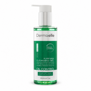 Dermaelle Sebum Control Cleansing Gel 200ml - ديرما إل غسول جل للتحكم في إفراز الدهون 200 مل