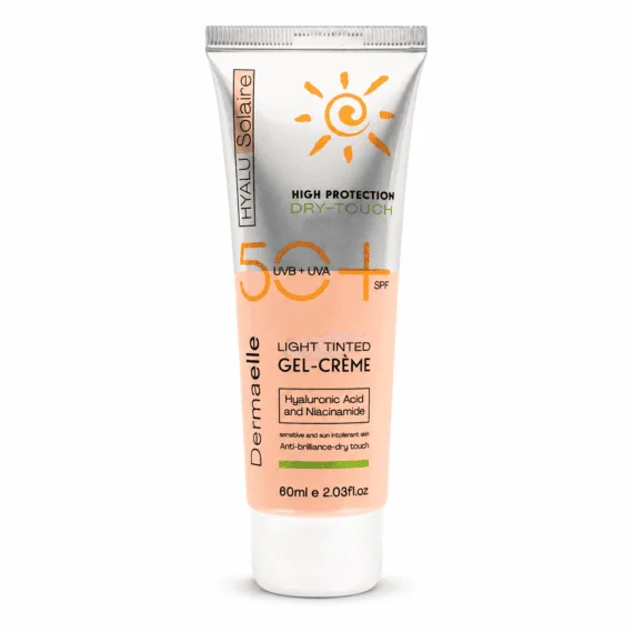 UV Defense SPF 50 Light Tint Gel-Cream 60ml - ديرما إل هيالو سولير حماية +50 جل كريم لون فاتح 60ملى