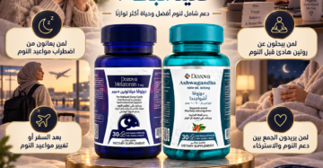 دوزوفا ميلاتونين 5 مجم + دوزوفا أشواجندا KSM-66 - باقة النوم المثالي