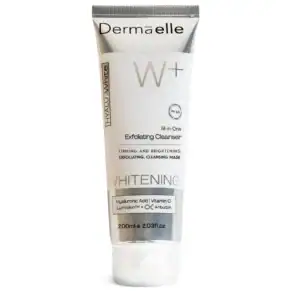 ديرما إل هيالو وايت غسول مقشر لتفتيح البشرة 200 مل – 200 مل - Dermaelle Brightening Exfoliating Cleanser 200ml-1