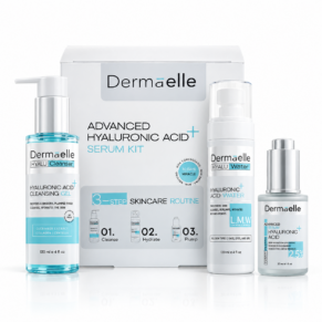 ديرما إل مجموعة حمض الهيالورونيك المتقدمة - Dermaelle Advanced Hyaluronic Acid Kit