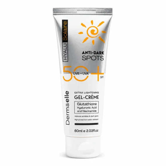 ديرما إل كريم جل هيالوسولير المضاد للبقع الداكنة بعامل حماية +50 60مل - UV Defense SPF 50 Anti-Dark Spots Gel-Cream 60ml