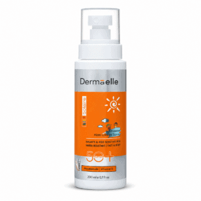 صن بلوك ديرما إل للأطفال لوشن سبراي SPF50+ بحجم 200 مل - UV Defense SPF 50 Kids Lotion Spray 200ml