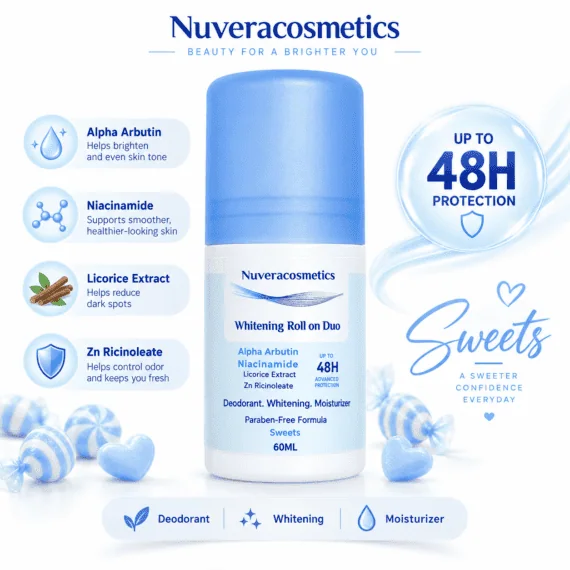 نوفيرا رول أون للتفتيح سويتس - Nuvera Whitening Roll on Duo Sweets