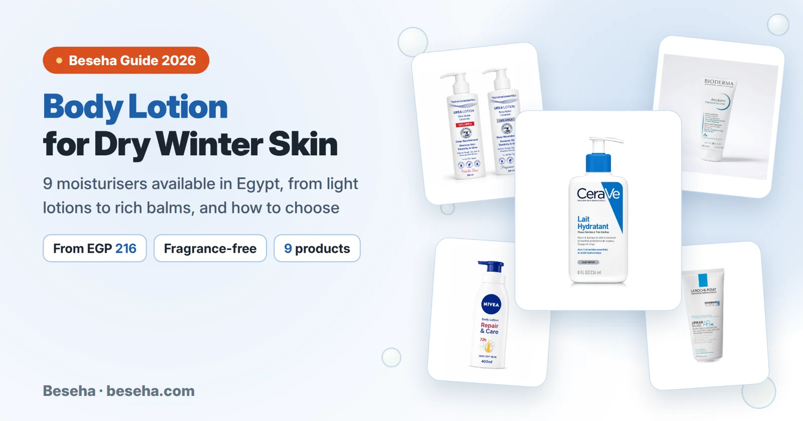 Best body lotion for dry skin in winter: 9 moisturisers available in Egypt