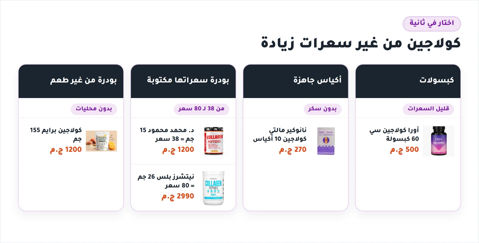 كولاجين من غير سعرات زيادة